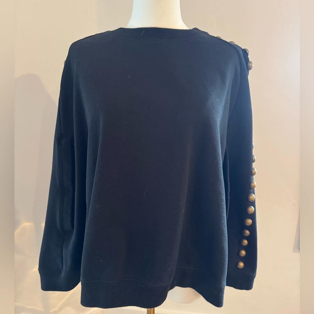 Cynthia Rowley black cape size XS/S cotton fleece fabric. Super comfortable